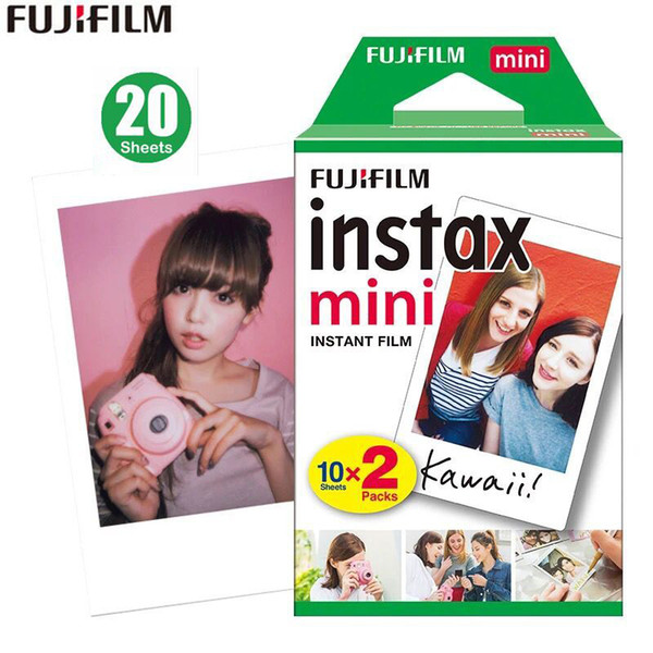 Original 20 sheets Instax mini 8 films white Edge 3 Inch for Instant Camera 7 9 25 50s 70 90 sp-1 sp-2 Photo paper