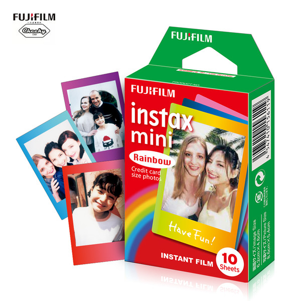 10/20 Sheets Instax Mini 3 Option Film Photo Paper Instant Rainbow Album for Instax Mini 7s/8/25/90/9 2 Colors