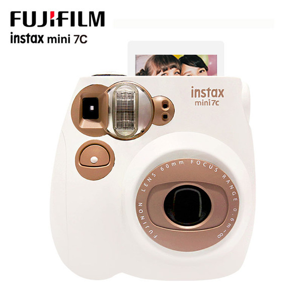 Original Fuji Instax Mini 7C Instant Camera Milky Mini Film Photo Printing Snapshot Shooting Camera