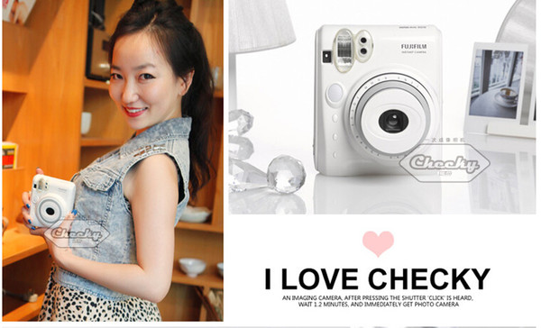 Le Ying Beauty Polaroid camera self-timer artifact INSTAXmini50S white models automatically fill light