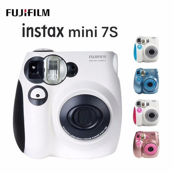 New Genuine Instax Mini 7C 7S Camera 6 Colors On Sale White Pink Blue Instant Printing Photo Film Snapshot Shooting