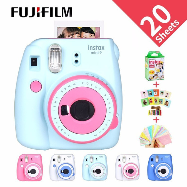 NEW Instax Mini 9 Free Gift Photo Camera FilmPhoto Camerain 6 Colors blocking Instant Photocamera