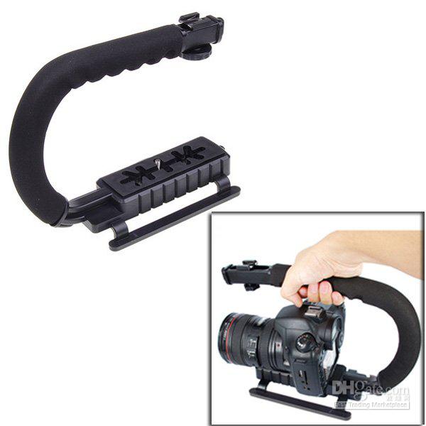 C Shape Flash Bracket Stand Grip Holder for DV Camcorders DC DSLR Camera C-Shape Bracket