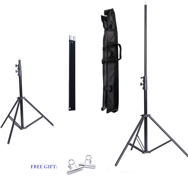 Professional 2M X 2M(6.5ft*6.5ft) Photo Background Support System Stands Adjustable Backdrop Support Photography Accessories