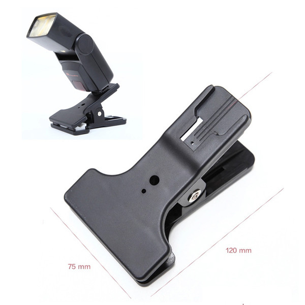 Hotshoe Coldshoe Clip Clamp Mount for Canon Nikon YongNuo YN600EX-RT Flash Speedlite,Aputure H198C AL-160 Led Video Light