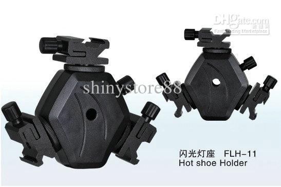 Flash LED Video light stand Hot Shoe Holder FLH-11 Swivel lighting hot shoes Bracket Mount