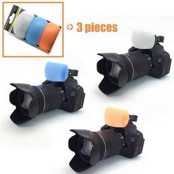 1 Set Free Shipping Tracking Number New 3 Color Pop up Flash Diffuser with one Bracket for Digital Cameras Wholesale 870198