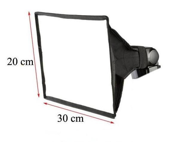 New Universal Foldable Flash Diffuser 20x30cm soft Box for Most External Flash 10pcs