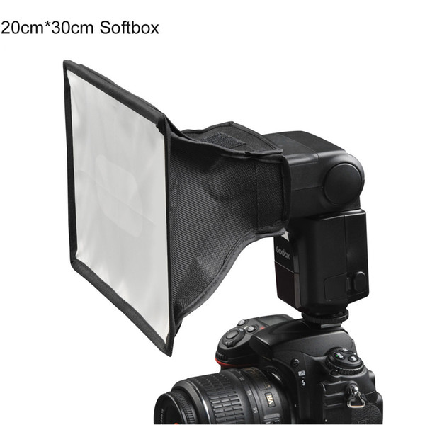 20cm x 30cm Photo Flash Speedlite Universal Foldable Diffuser Softbox Soft box For Canon Nikon Sigma Off-Camera