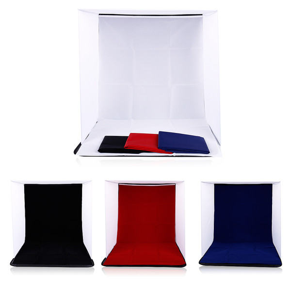 40x40x40cm Portable Mini Folding Studio Photography backdrops Foldable Softbox with 4 color Backgound Soft and Lightbox