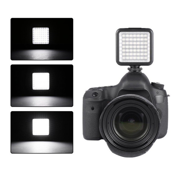 49 LED Video Light Hot Shoe Lamp Photo Studio Lighting Flash Lights for Canon Nikon Camera
