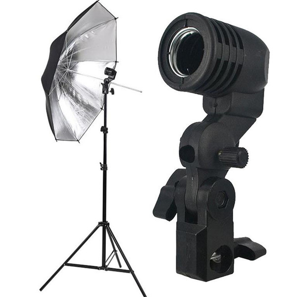 AC 100-240v 50/60Hz Photography Studio Lighting Single Bulb Light Lamp Holder E27 Socket Flash Umbrella Bracket Mount US/EU Plug