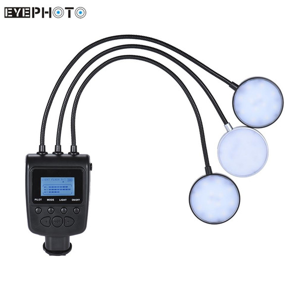 ML-3DS 7 Colors LCD Screen 36 LED Ring Light Flash for Macro Close-up Photography for