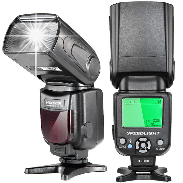 Neewer E-TTL Speedlite Flash with LCD Display,Hard Diffuser and Protecting Bag for Canon DSLR Cameras