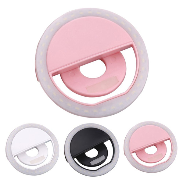 Mini Clip-on 36 LEDs Fill-in Light Lamp 3 Modes Mobile phone Selfie Ring Light for smartphones L3FE