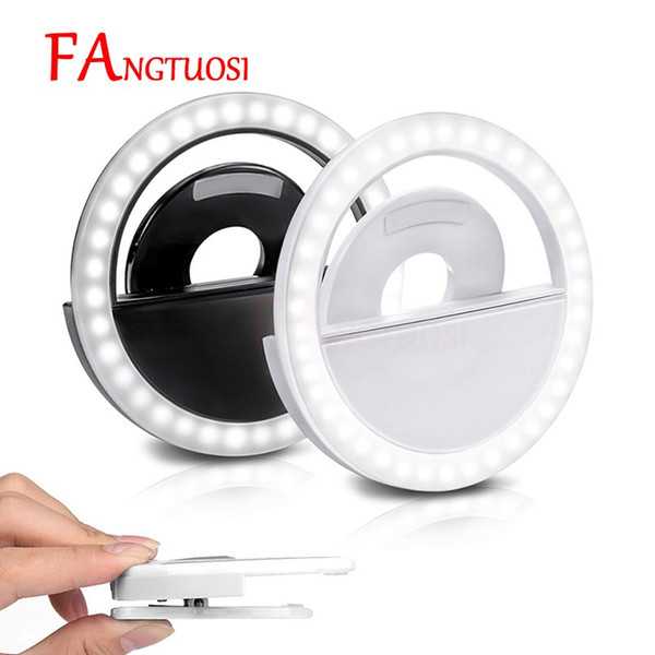 2019 Selfie Ring Light USB Charge Selfie Portable Flash Led Camera Phone Photography Ring Light Enhancing Photography for iPhone