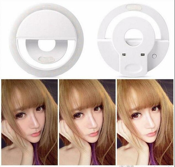 USB Charge Selfie Portable Flash Flashes Led Camera Phone Photography Ring Light Enhancing Photography For iPhone Smartphone Free DHL