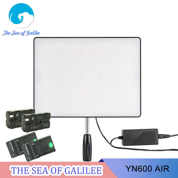 Wholesale-New Arrival YONGNUO YN600 Air Led Video Light Panel Bi-color Photography Studio Lighting for DSLR and Camcorder as YN600 II