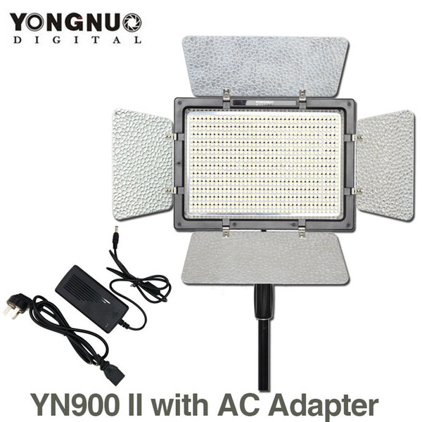 YONGNUO YN900 with AC Power Adapter,YN-900 High CRI 95 3200K-5500K LED Video Light Panel