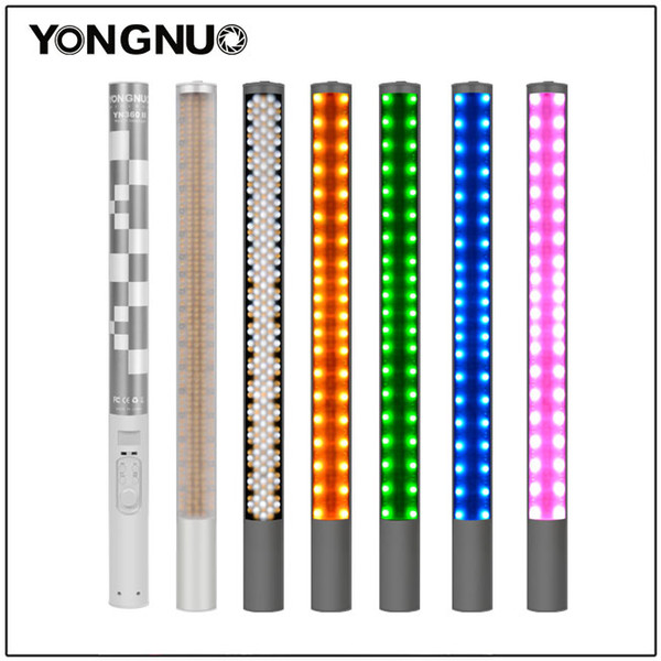 YONGNUO YN360 II ICE/Pixel Stick Combo,Handheld Bicolor LED Video Light Wand 3200k 5500k RGB Colorful Photo LED Stick