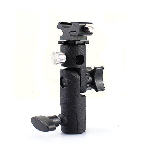 Wholesale-Professional Universal E Type Camera Flash Speedlite Mount Swivel Light Stand Bracket Umbrella Shoe Holder $ Standard Shoe Mount