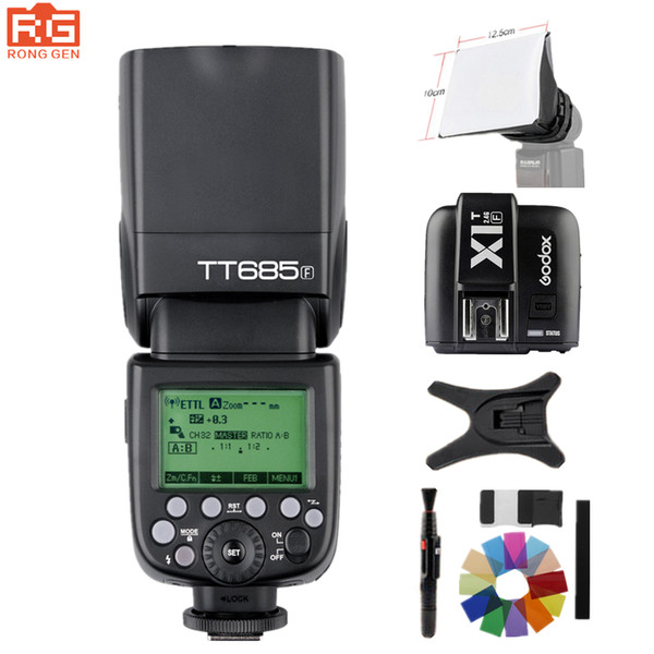 Godox TT685F 2.4G Wireless GN60 HSS 1/8000 s TTL Flash Speedlite + X1T-F Trigger for Fujifilm Fuji X-Pro2/X-T20/X-T10/X-T1/X-T2