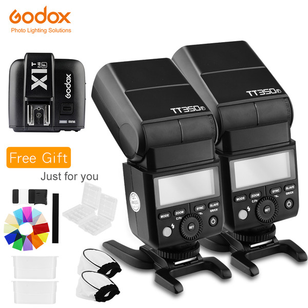 flash speedlite Godo 2 350F 2.4G HSS TTL GN36 Flash Speedlite+ 1T-F Trigger Transmitter Kit for Fuji -Pro2/-T20/-T1/X-T2