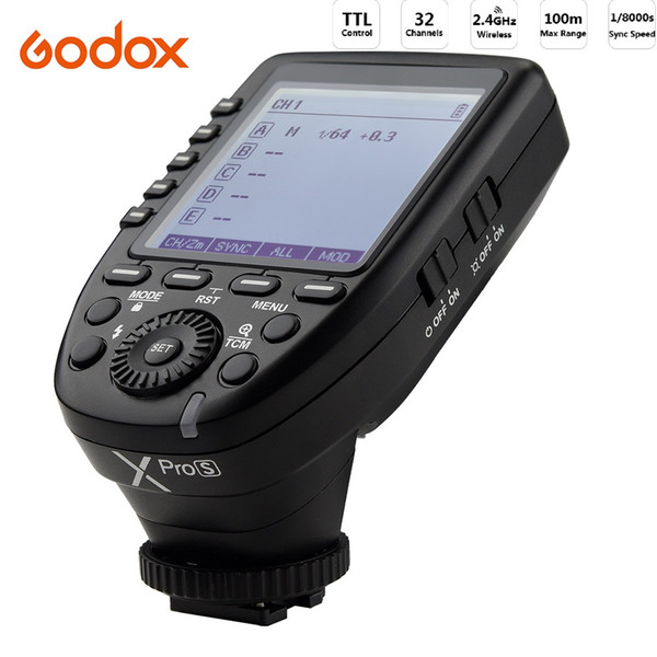 Godox xpro s Xpro-s for  CameraL685S V860II-S Wireless Transmitter Trigger 1/8000s 11 Customizable Functions