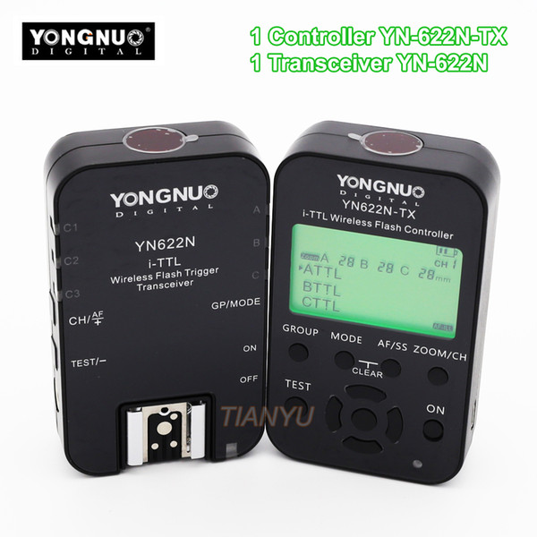 YONGNUO YN622N-TX Controller + YN-622N Transceiver YN622N-KIT WirelessL HSS Flash Trigger Set For and YN586EX YN685N