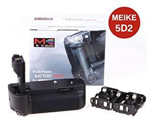 New Durable Multi Battery Holder Grip MK-5D2 for Canon 5D Mark II 5D2 as BG-E6