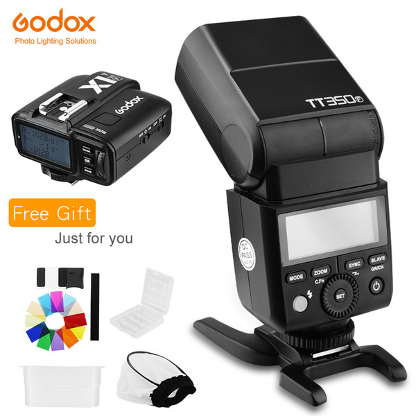 flash ttl Godox 350F 2.4G HSS TTL GN36 Flash Speedlite+ 1T-F Trigger Transmitter Kit for Fuji -Pro2/-T20/X-T1/X-T2