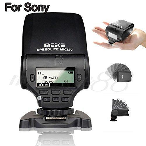 MeiKe MK-320 TTL Mini LED Flash For Sony Mi A99 A77II A58 A7RII A7S NEX-6 A6000