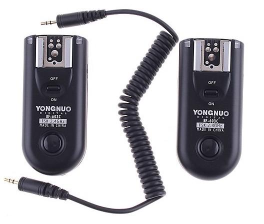 Yongnuo RF-603 C1 Radio Flash Trigger for Canon 400D 450D 60D 550D 500D RF603 & digital camera 12PCS