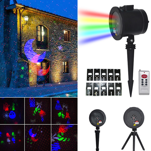 outdoor&indoor christmas laser light projector switch mode landscape lights Christma tree decoration garden lighting led flash