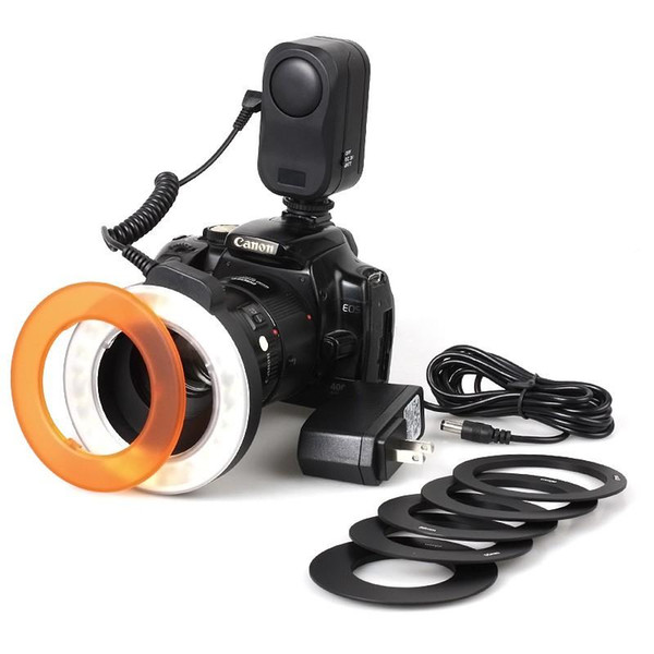 Lightodw W48 LED Macro Ring Video Light Lamp for Canon 7D 6D 5D 5D3 70D 600D 650D 550D Nikon D800 D7100 D5100 D5200