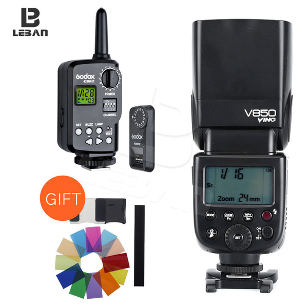 Godox V850 GN58 Li-ion Battery Camera Flash Speedlite + Godox FT-16S Wireless Power Control Flash Trigger Set