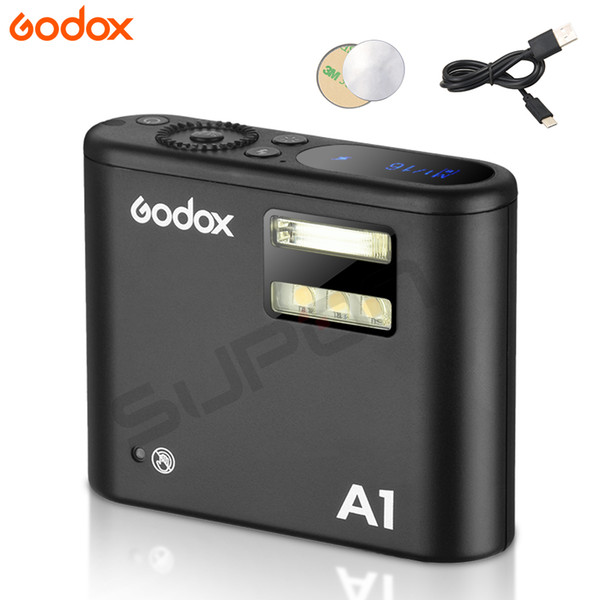 Godox A1 2.4G Wireless Flash Camera X System Flash Trigger Constant Led Light With Battery For IOS10 Smartphone iPhone 6s 7 plus