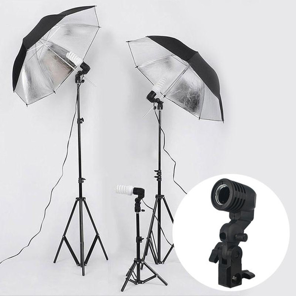 Photography Photo Studio Lighting Single Bulb Light Lamp Holder E27 Socket Flash Umbrella Bracket Mount US/EU Plug