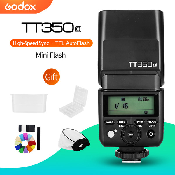 flash Godox Mini Speedlite TT350O Flash TTL HSS GN36 for Olympus/Panasonic Mirrorless DSLR Camera