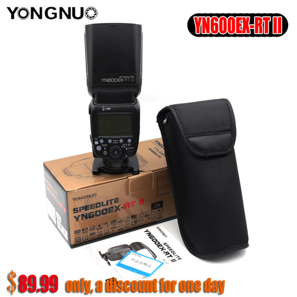 YONGNUO YN600EX-RT II Flash Speedlite YN-600EX II RT 2.4G Wireless HSS 1/8000s Master for EOS Camera with Free Diffuser