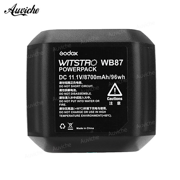 Godox WB87 Battery Pack 11.1V 8700mAh for AD600 AD600BM AD600B TTL 2.4G X System All-in-One Powerful Outdoor Flash