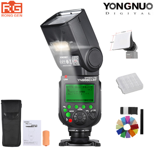 YONGNUO YN968EX-RT Flash Speedlite High-speed SyncL Wireless with LED Light for 5DIII 6D 7DII 60D 1100D 1200D 1000D700D