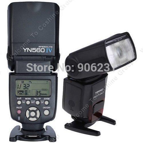 Wholesale-Free Shipping!YONGNUO YN-560 IV Flash Speedlite Wireless Master YN560IV 2.4GHz Built-in Trigge GN58 Fn