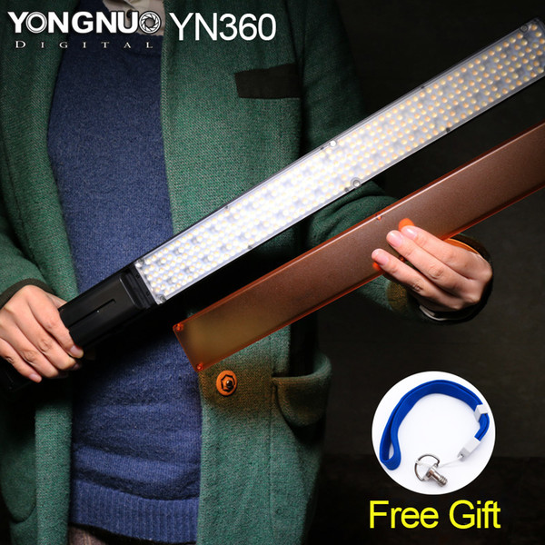 Wholesale-YONGNUO YN360 ICE/Pixel Stick Combo,Handheld LED Video Light Wand 3200k 5500k RGB Colorful Photo LED Stick