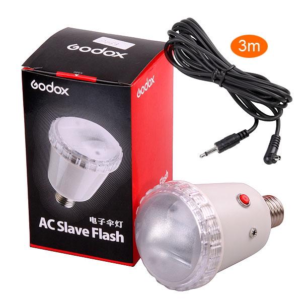 Wholesale-Godox S45T Studio E27 Screw AC Slave Studio Flash Strobe Bulb Light 110V