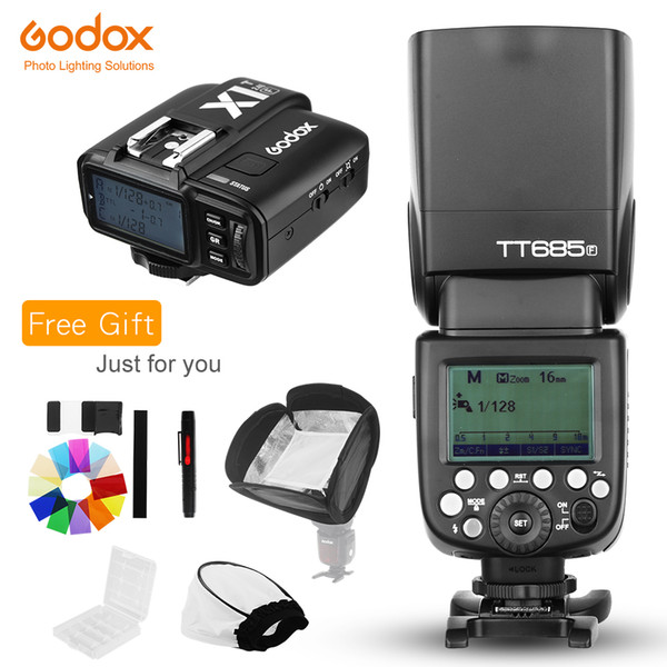 Godox TT685F 2.4G HSS TTL GN60 Flash Speedlite+ X1T-F Trigger Transmitter Kit for Fuji X-Pro2/X-T20/X-T1/X-T2