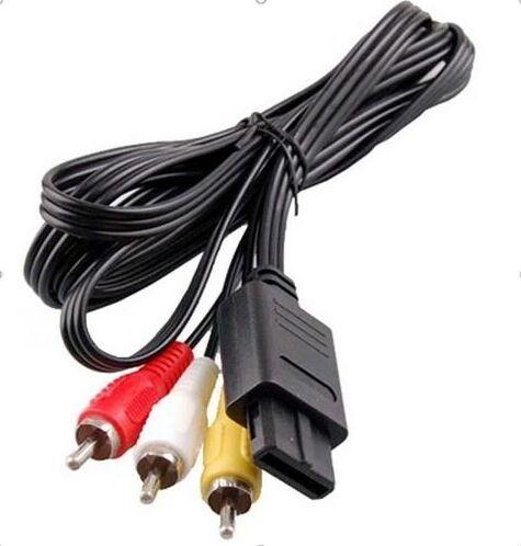 180cm AV TV RCA Video Cord Cable For Game cube/for SNES GameCube/for Nintendo for N64 64