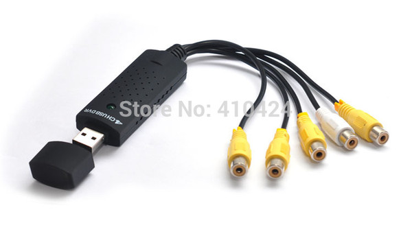 4 Channel USB 2.0 DVR Video Audio CCTV Capture Adapter EasyCap for PC Laptop order<$18no track