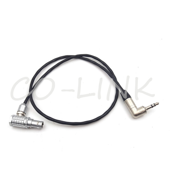 MINI Timecode Cable Right angle 5pin Male Connector to 3.5mm Audio Plug TENTACLES SYNC Timecode Cable 50cm