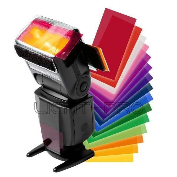 Universal Flash Speedlight Speedlite Color Filter Kit For Canon Nikon Pentax DSLR Camera